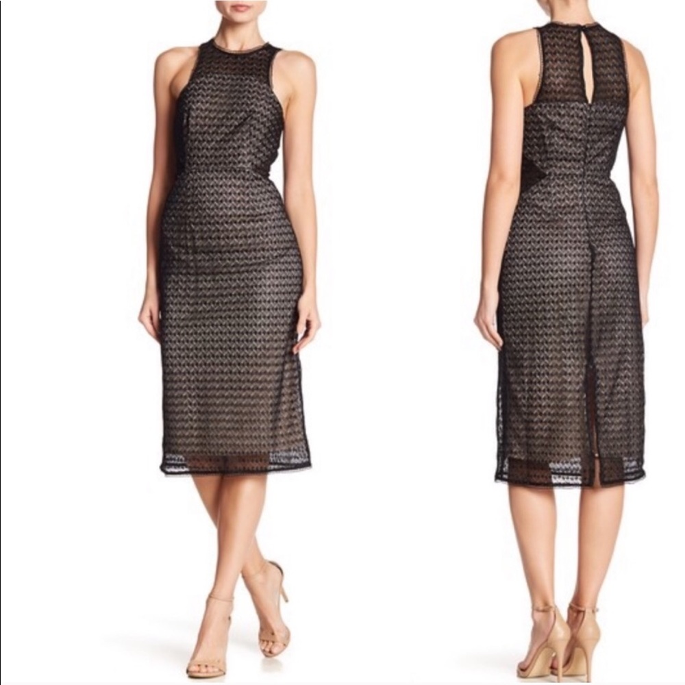 NWT NSR Halter Crochet  Lace Sleeveless Dress